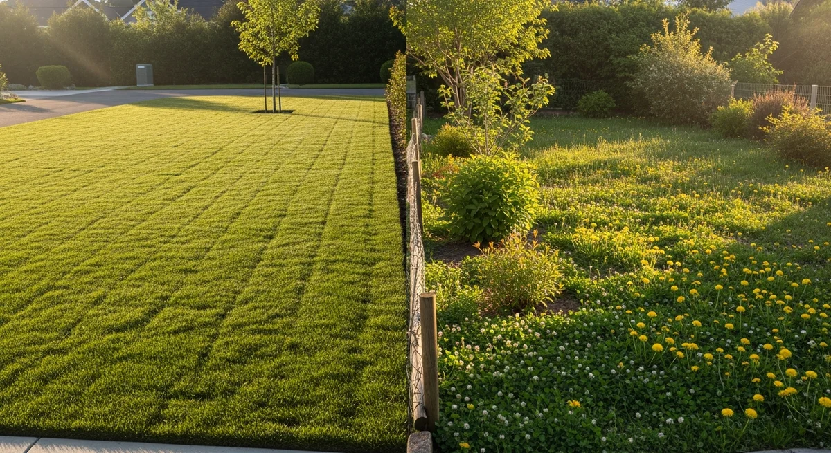 A pristine turf lawn provides no food for insects, while a yard that allows clover and native shrubs to grow offers a vital feeding ground.