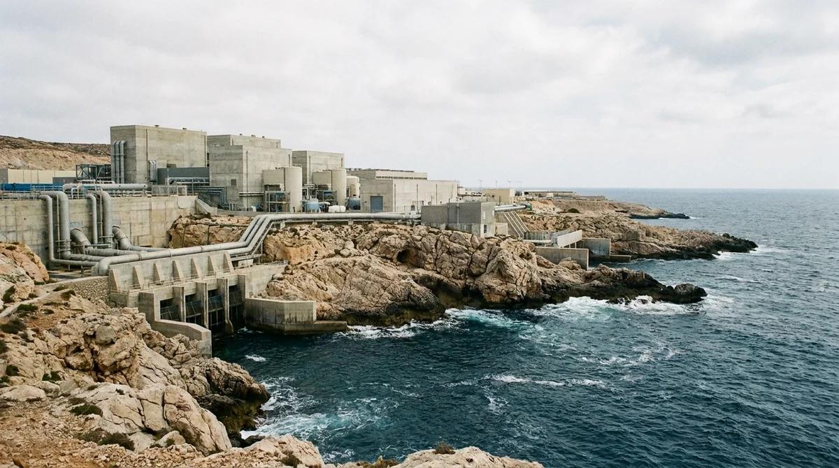 Industrial desalination facilities sit on coastlines to pump millions of gallons of seawater through complex filtration systems daily.