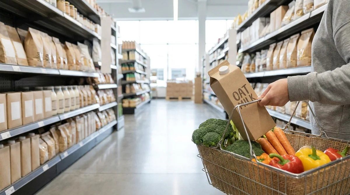Choosing plant-based alternatives in the grocery aisle directly bypasses the massive agricultural feed footprint required for conventional dairy.